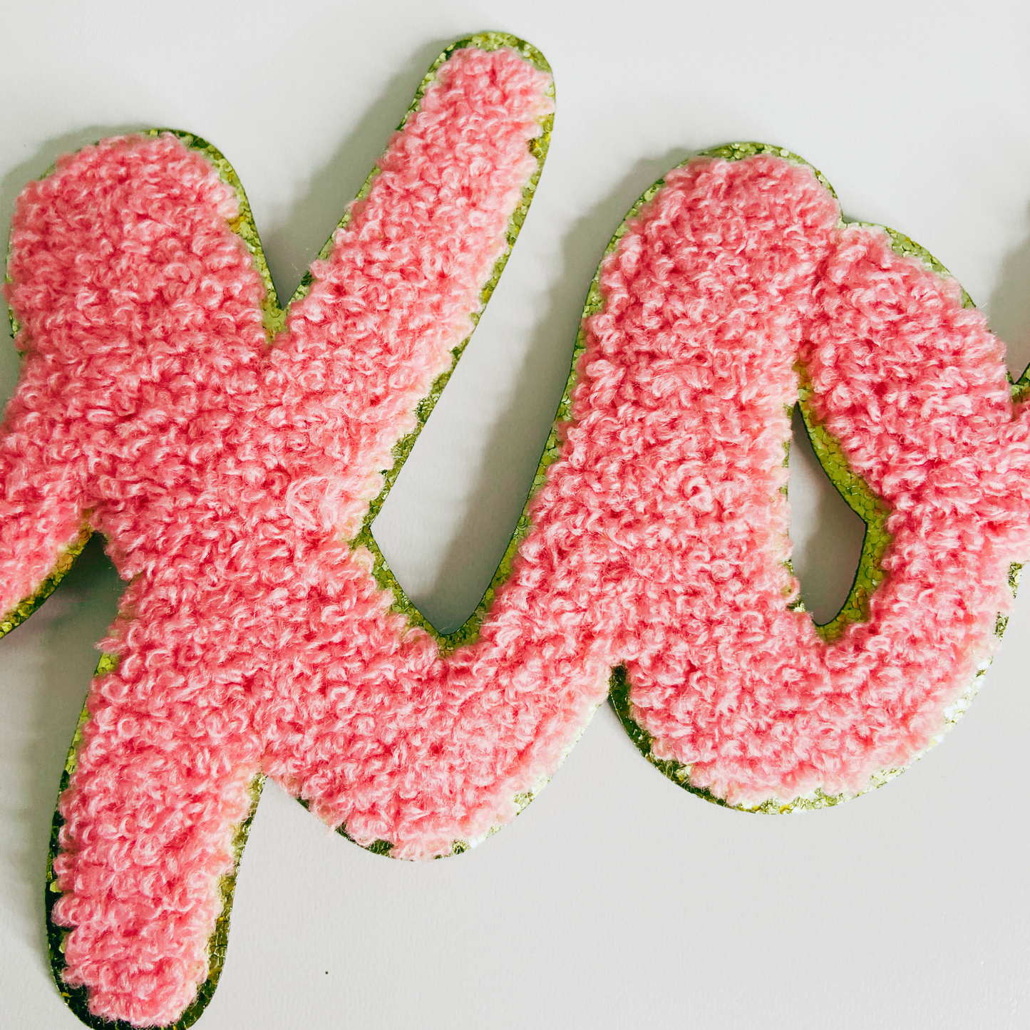 11" XOXO Light Pink- Chenille Patch