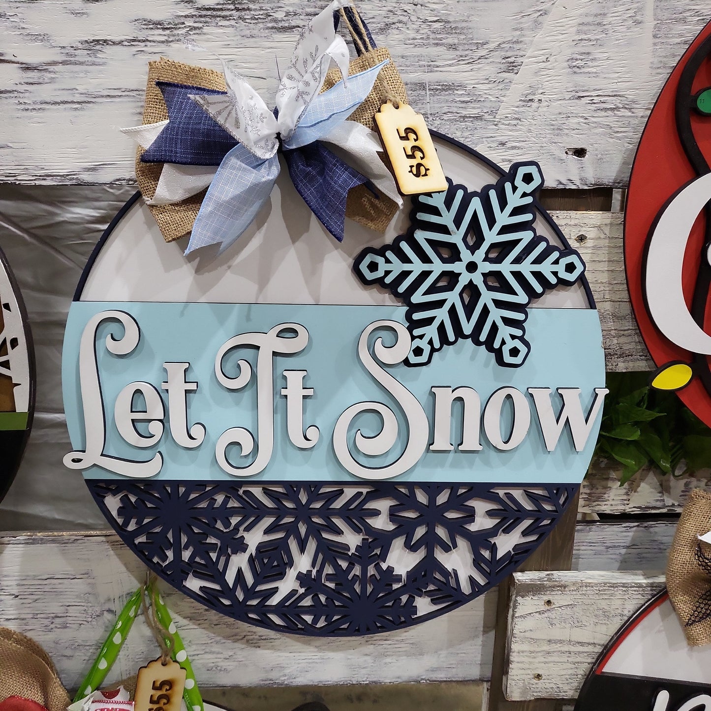 Let It Snow Door Hanger