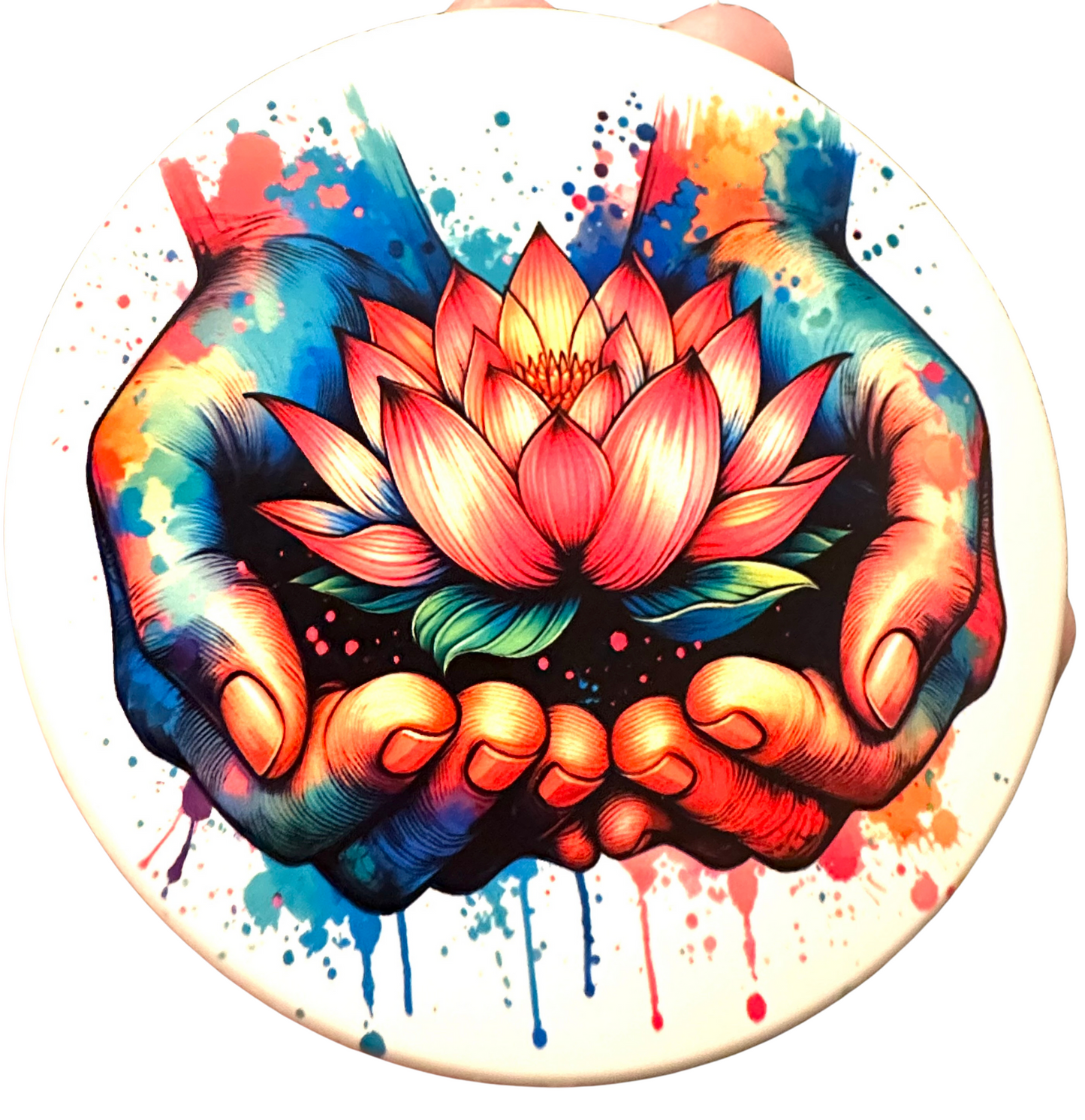 Spiritual Lotus & Meditation Coasters