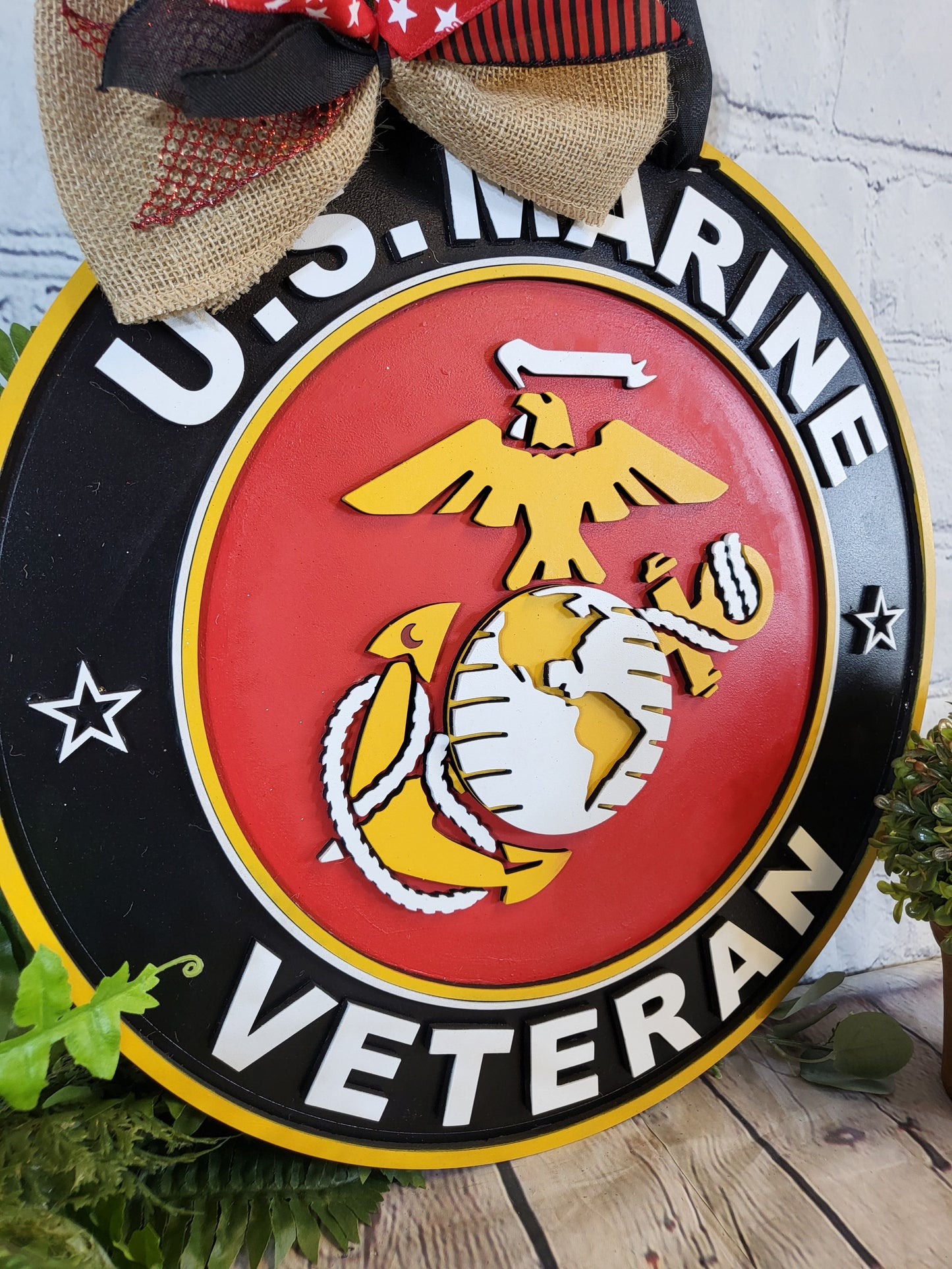Marine Corps Veteran Door Hanger