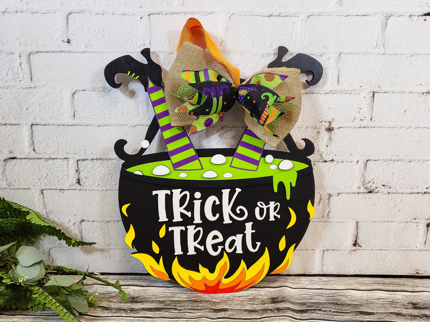 Witches Cauldron Door Hanger