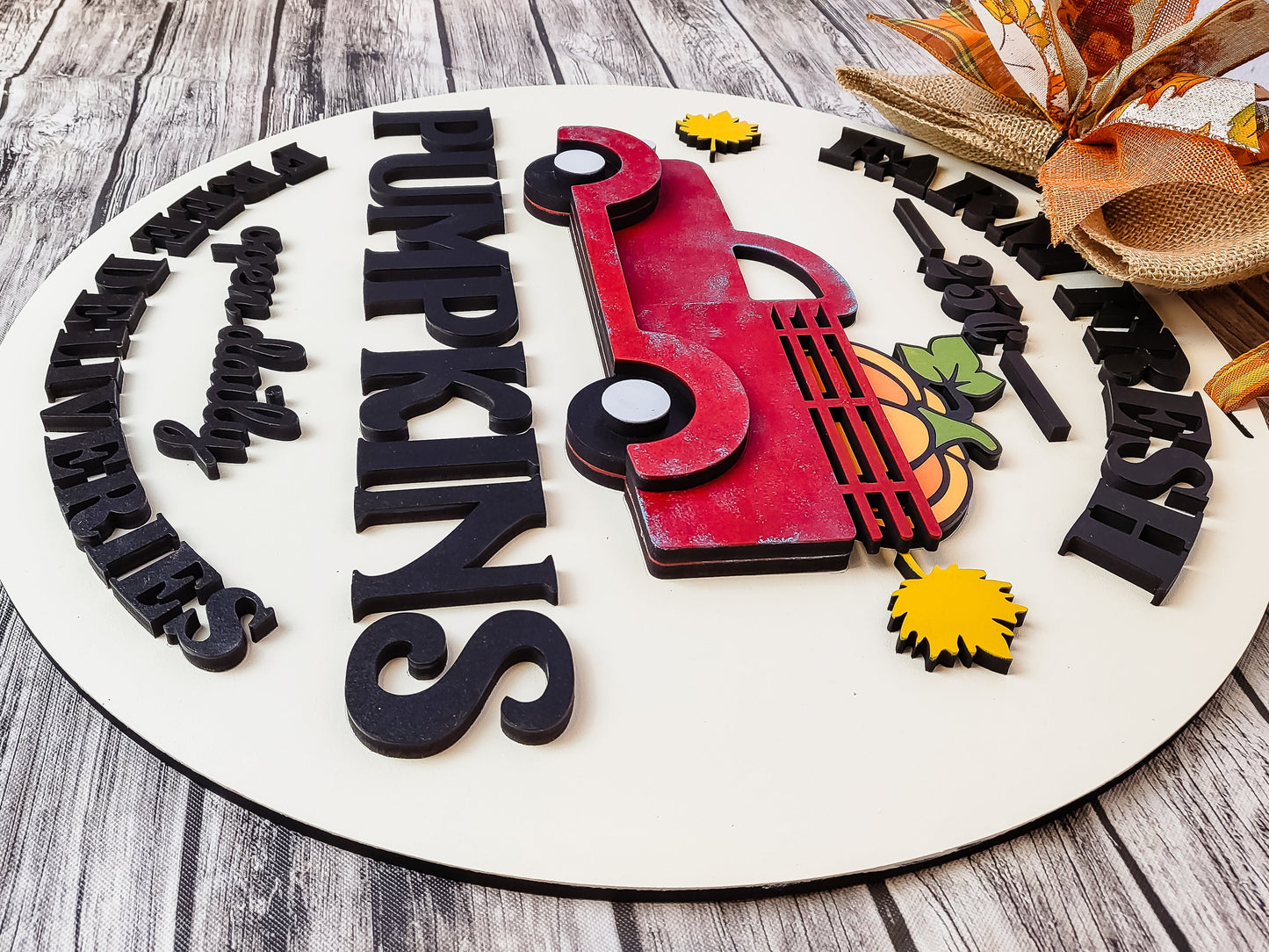 Farm Fresh Pumpkins Truck Door Hanger