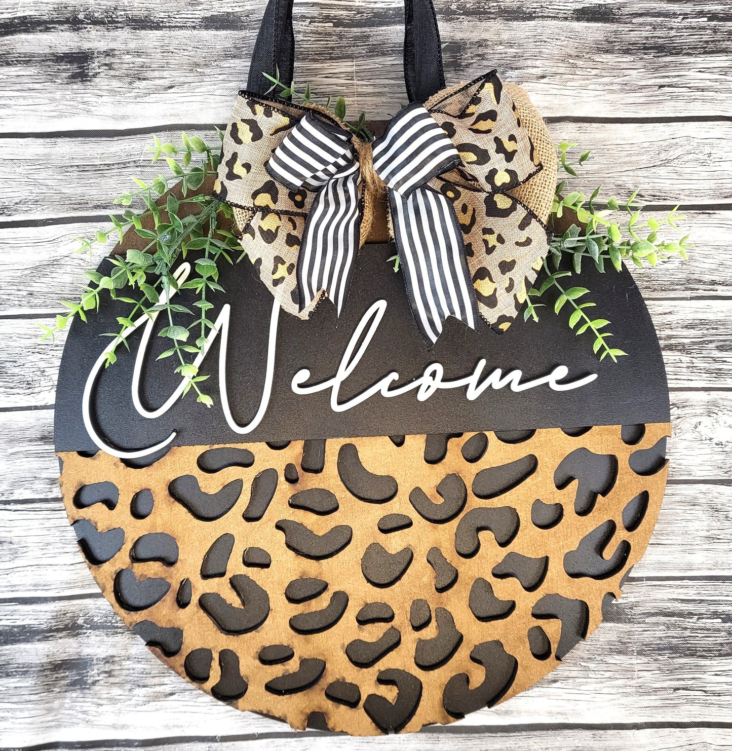 Welcome Leopard Print
