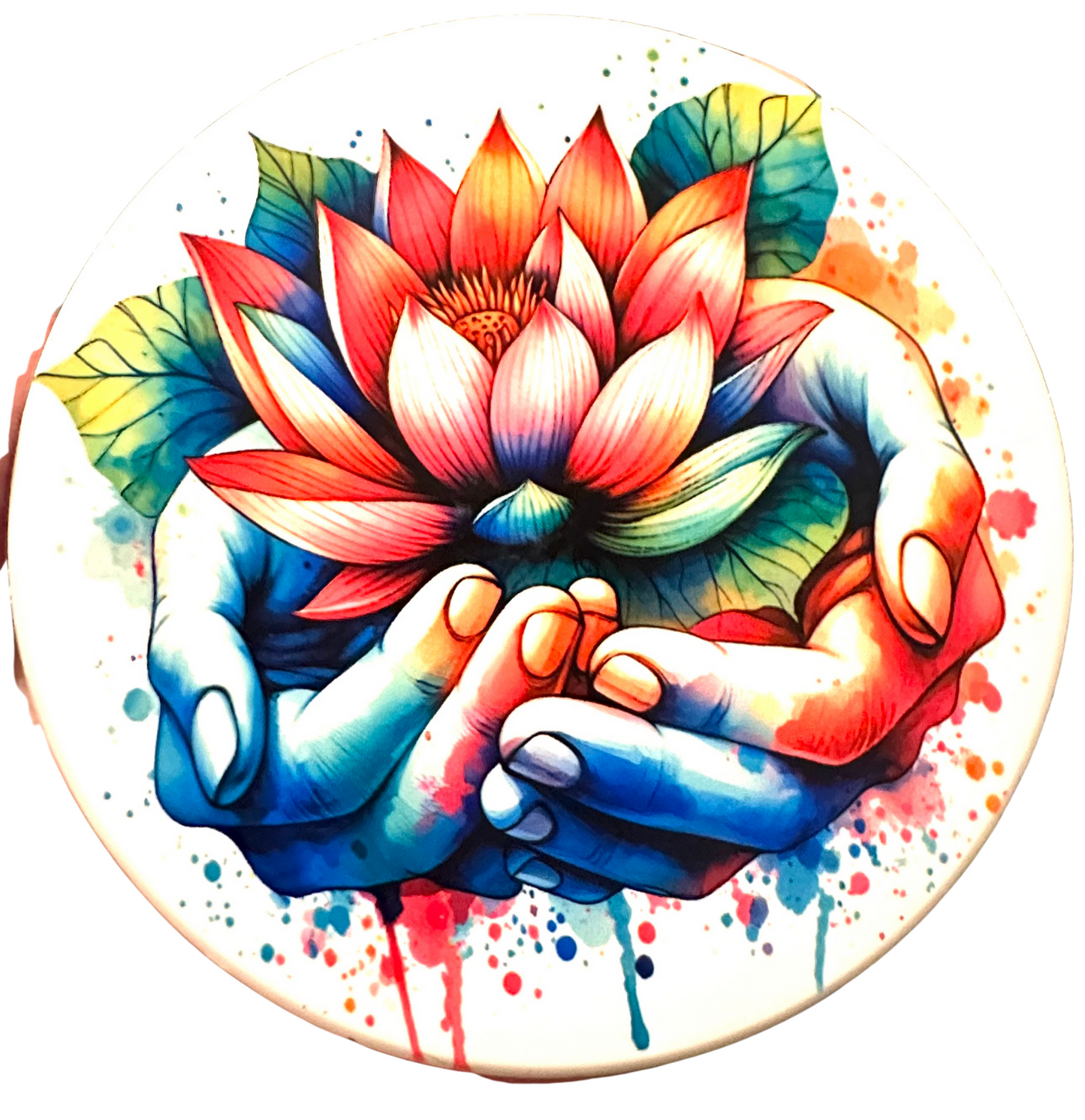 Spiritual Lotus & Meditation Coasters