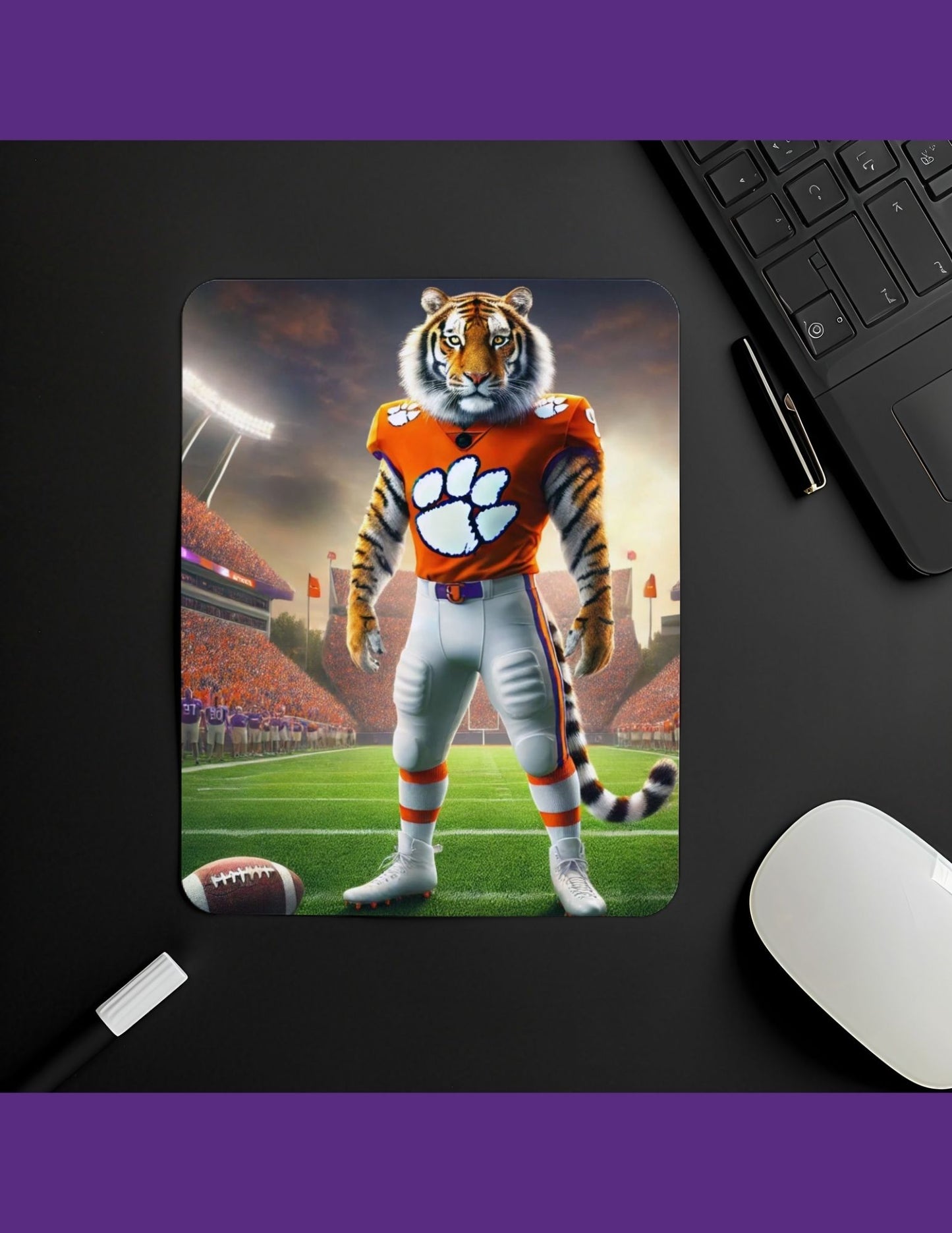 Victorious Tiger Mouse Pad