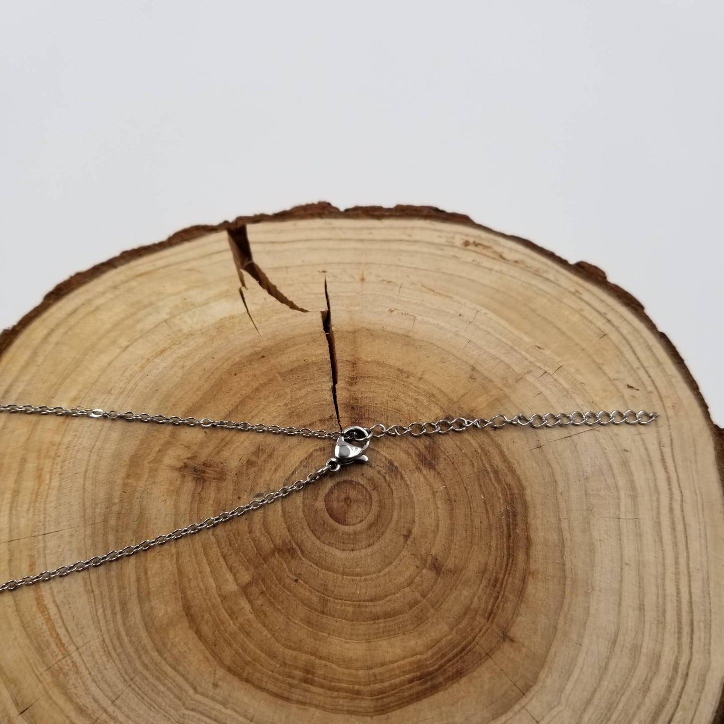 Natural Stone Double Moon Guardian Stone Necklace
