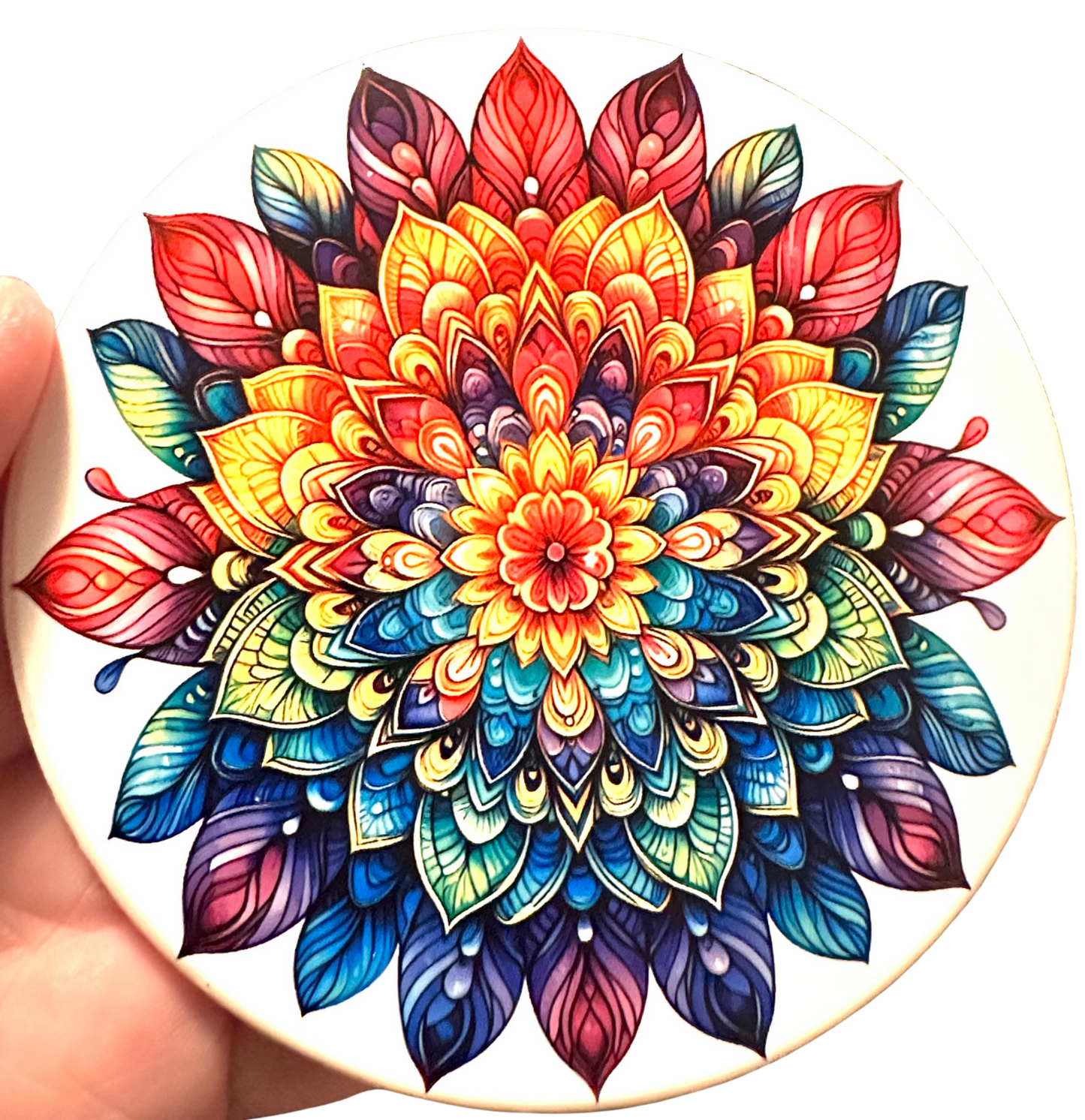Mandala Burst Coaster Set
