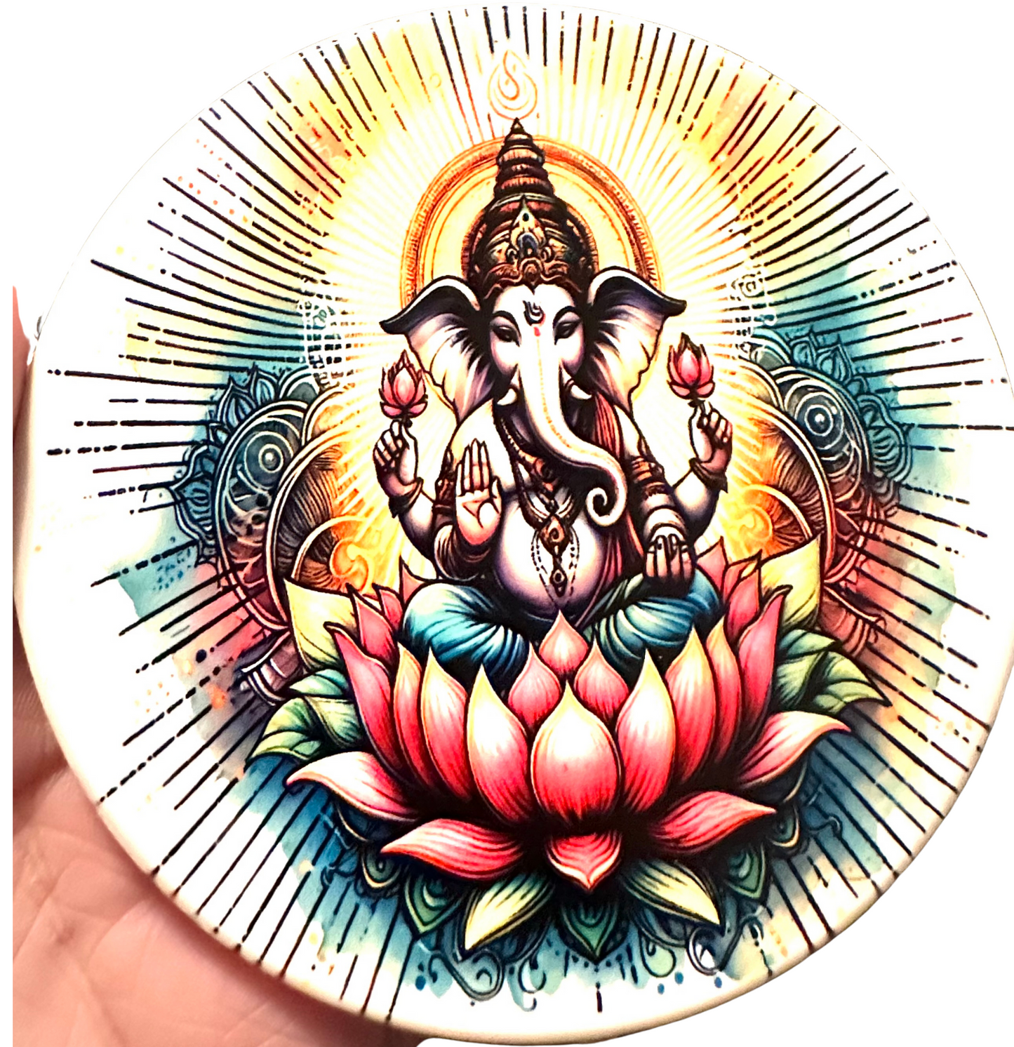 Spiritual Lotus & Meditation Coasters