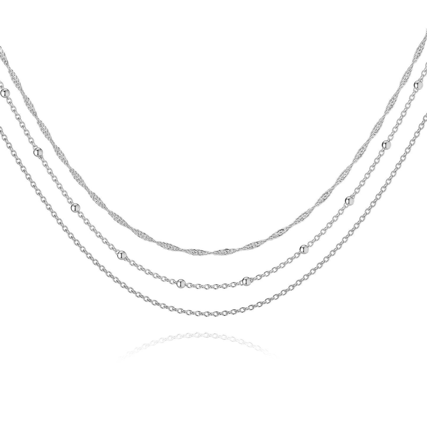 Silver Cascade Necklace