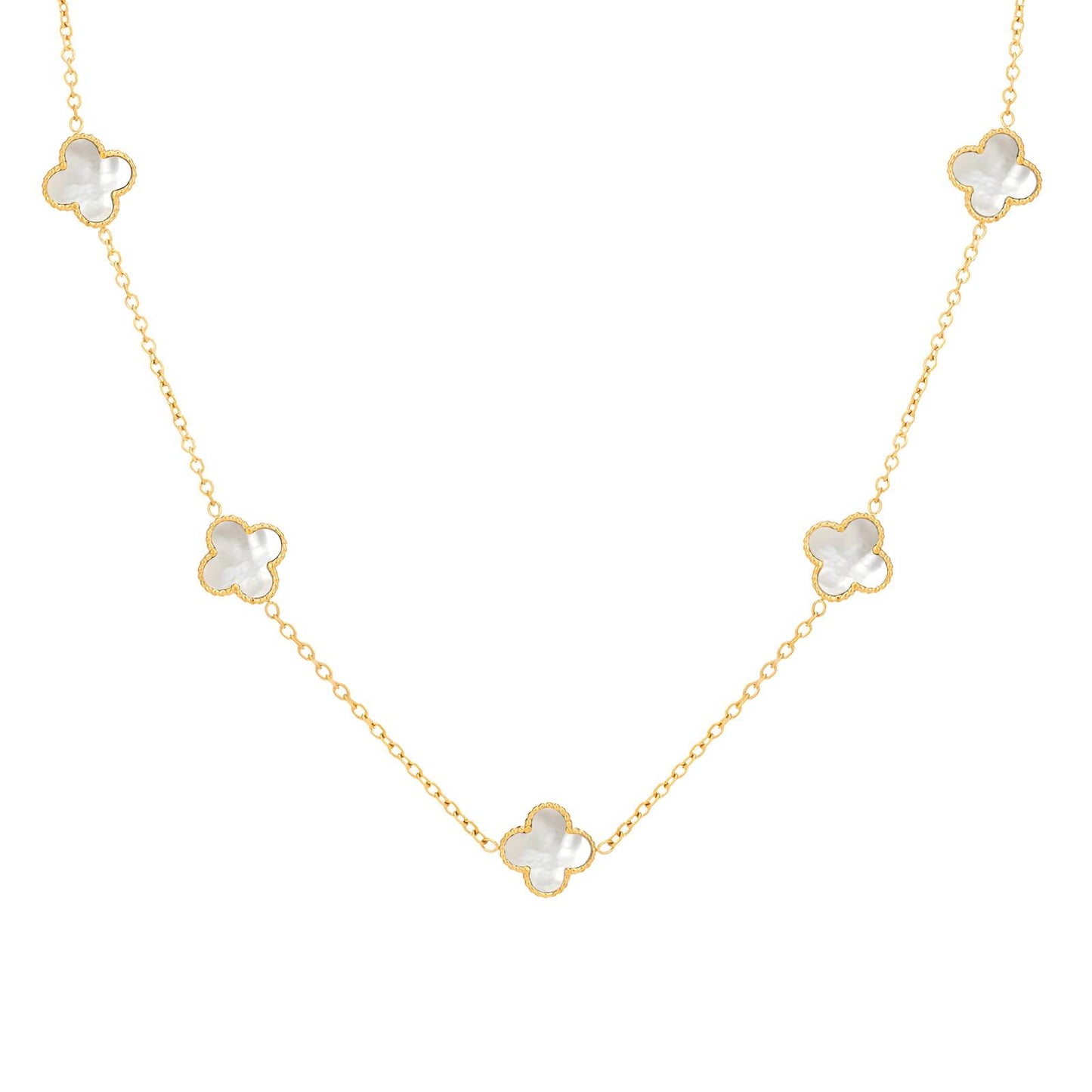 Golden Clovers Luxe Necklace