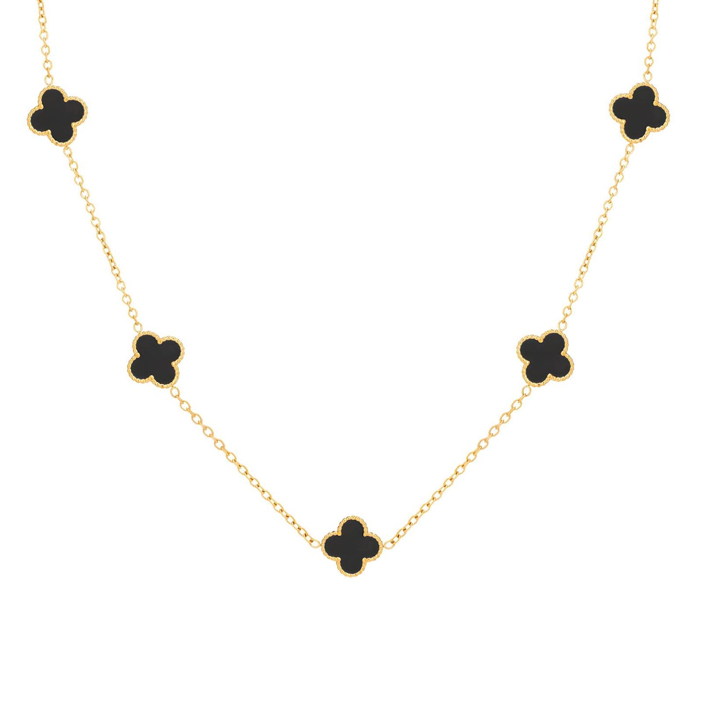 Golden Clovers Luxe Necklace