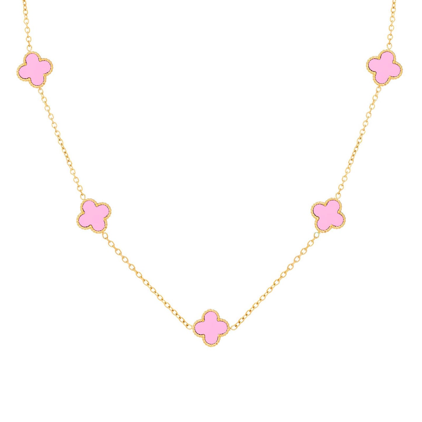Golden Clovers Luxe Necklace