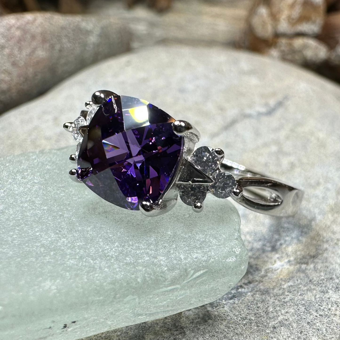 Amethyst Spring Ring