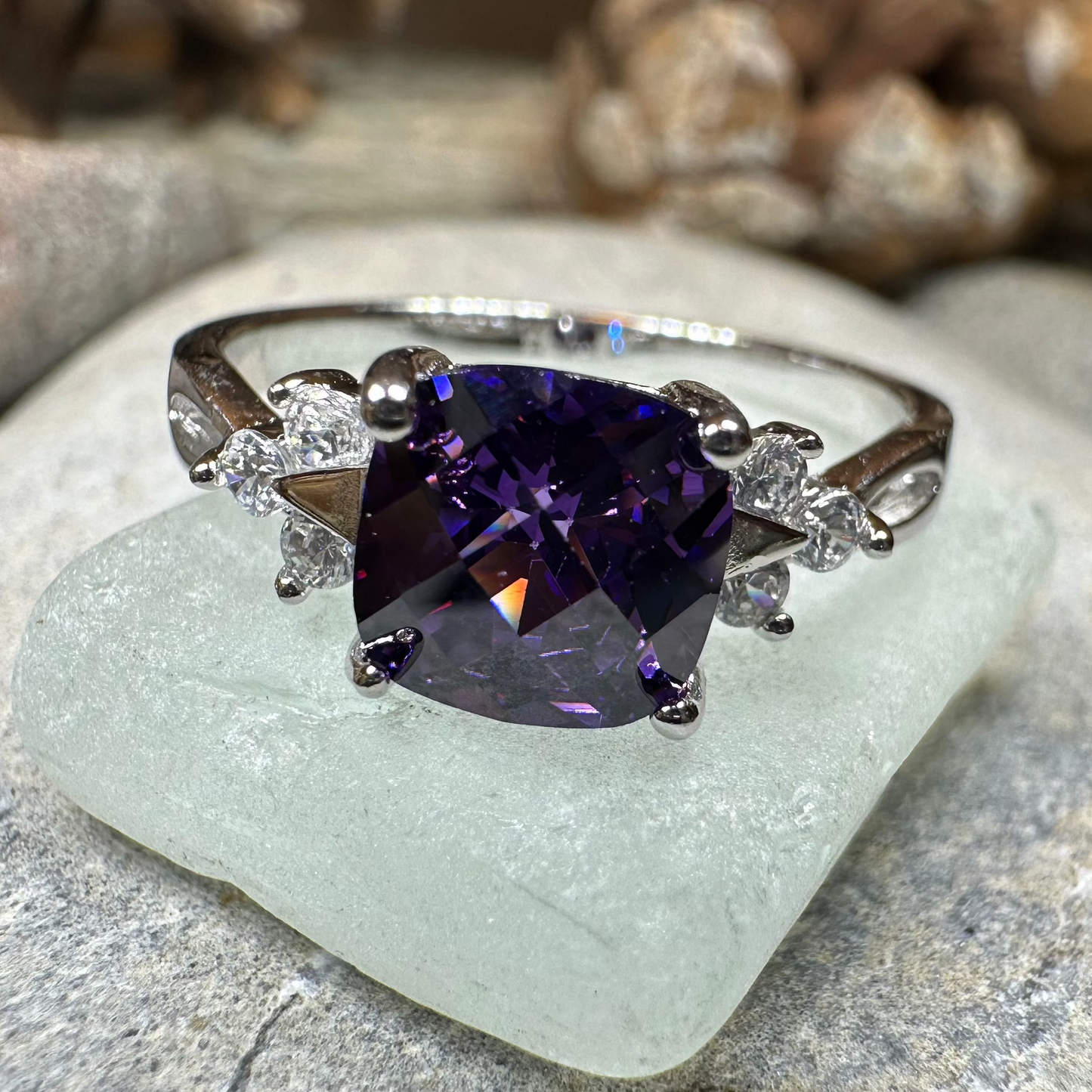 Amethyst Spring Ring