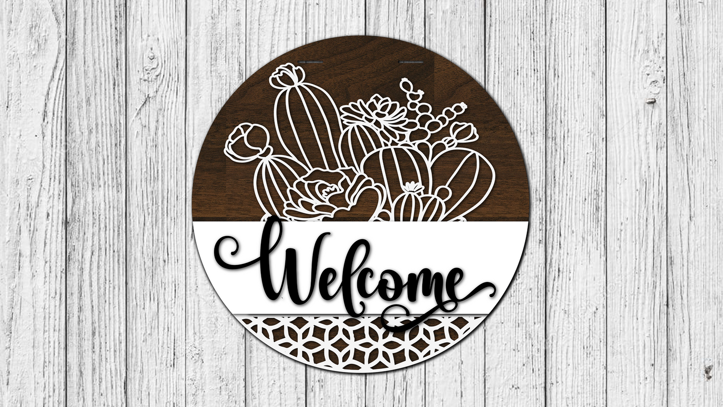 Welcome Interchangeable Top and Bottom Door Hanger