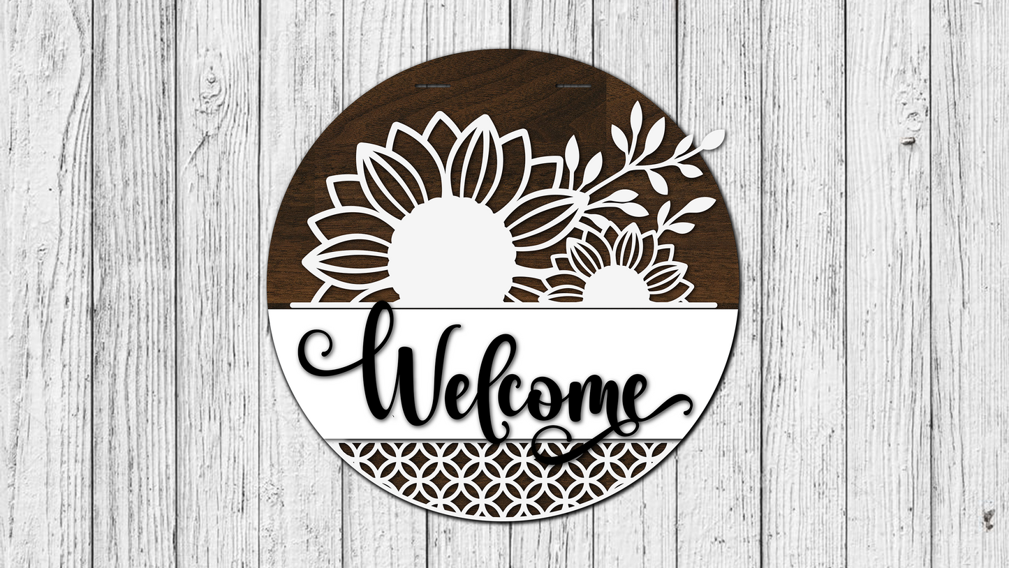 Welcome Interchangeable Top and Bottom Door Hanger