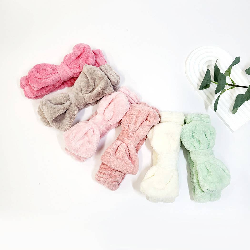 Dull Tone Bow Beauty Spa Headband