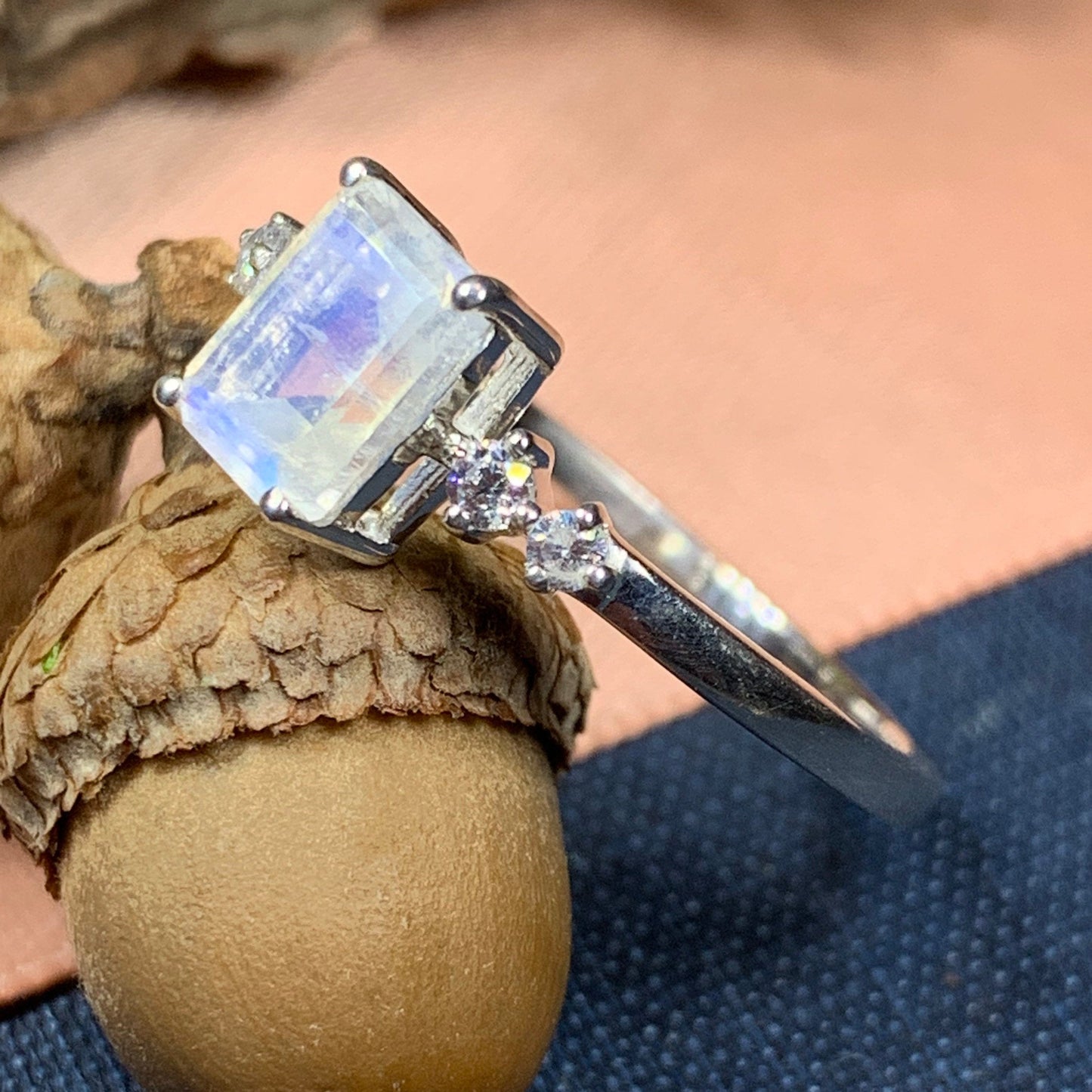 Hilaria Moonstone Ring