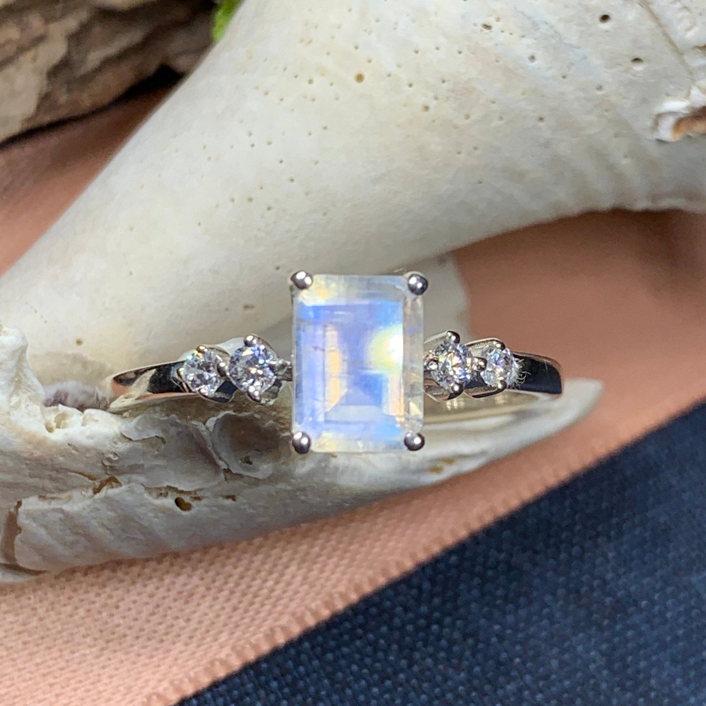 Hilaria Moonstone Ring