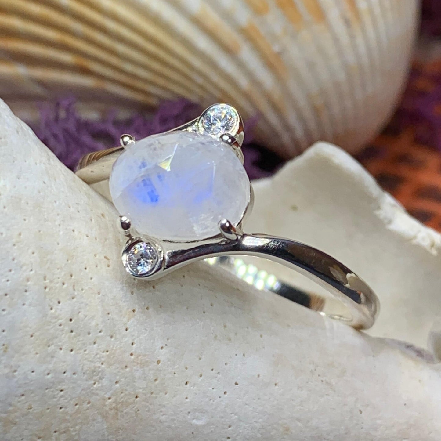 Lysandra Moonstone Ring