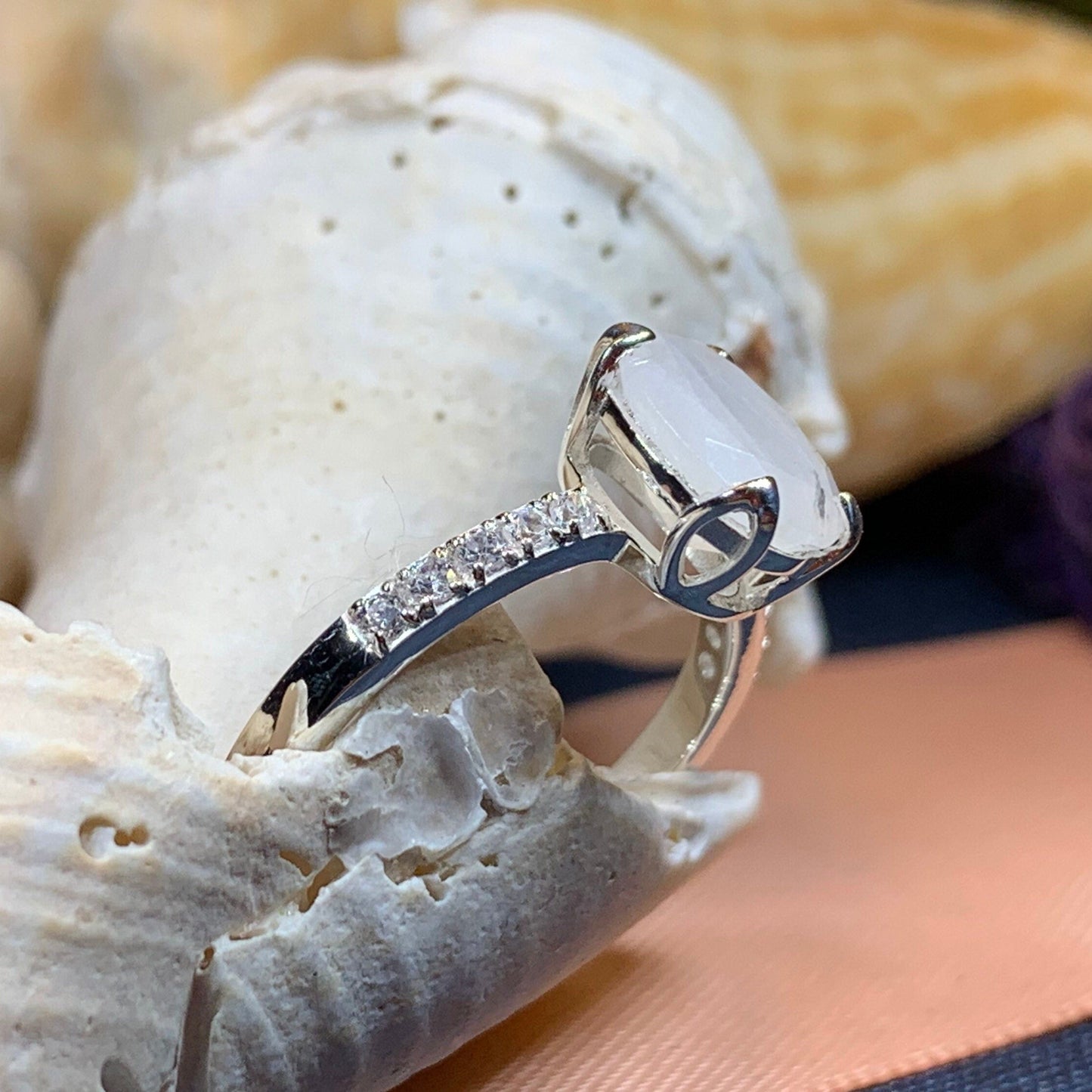 Emiliana Moonstone Promise Ring