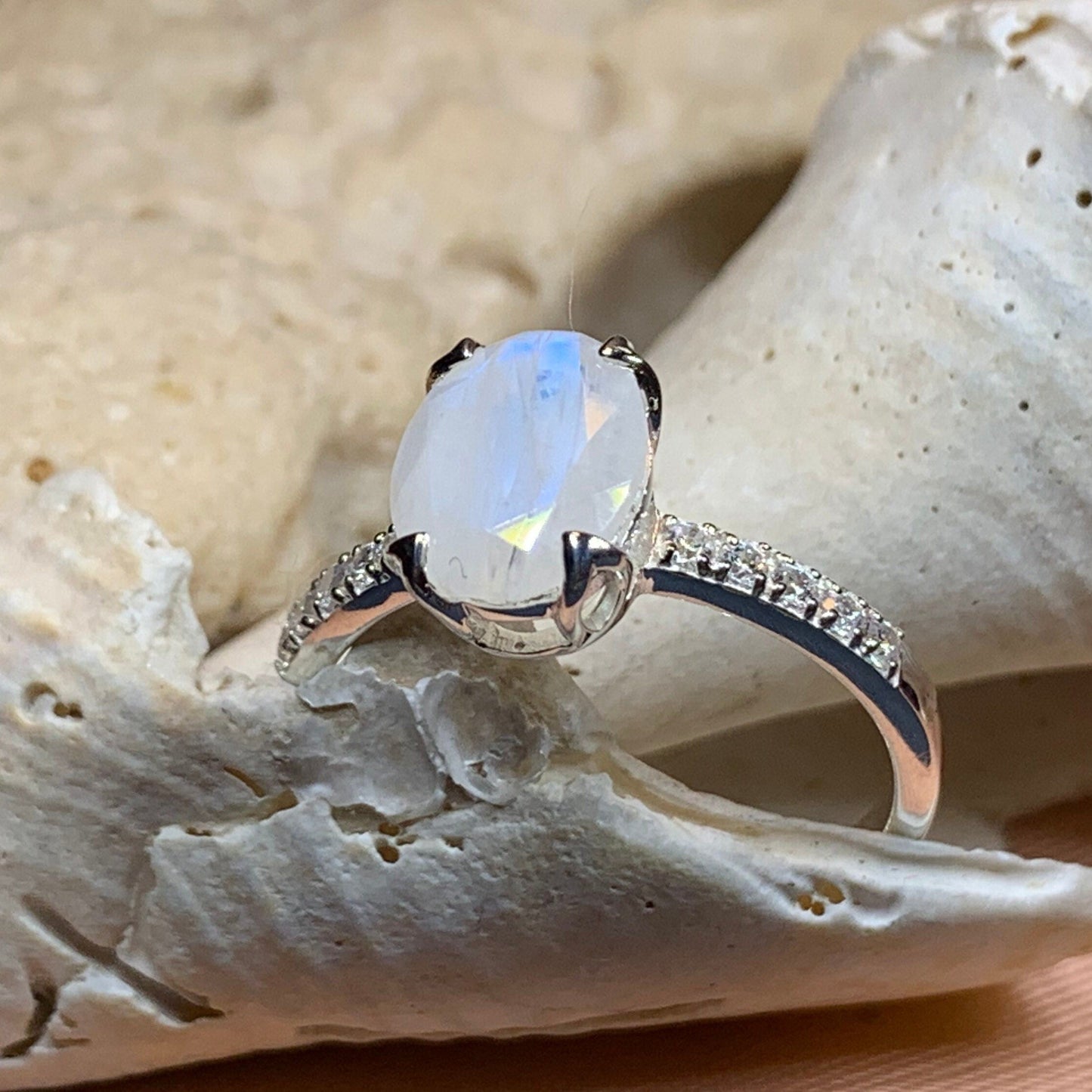Emiliana Moonstone Promise Ring