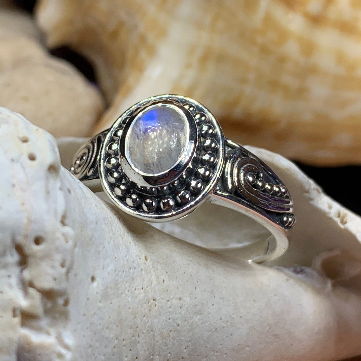 Galilah Celtic Moonstone Ring
