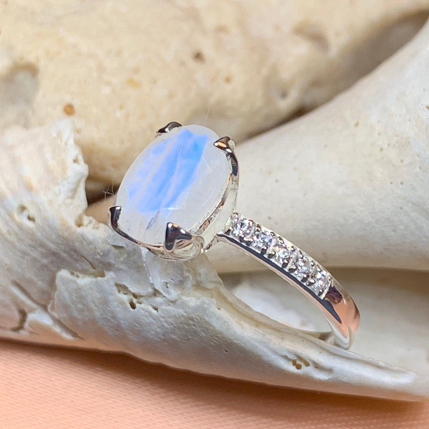 Emiliana Moonstone Promise Ring