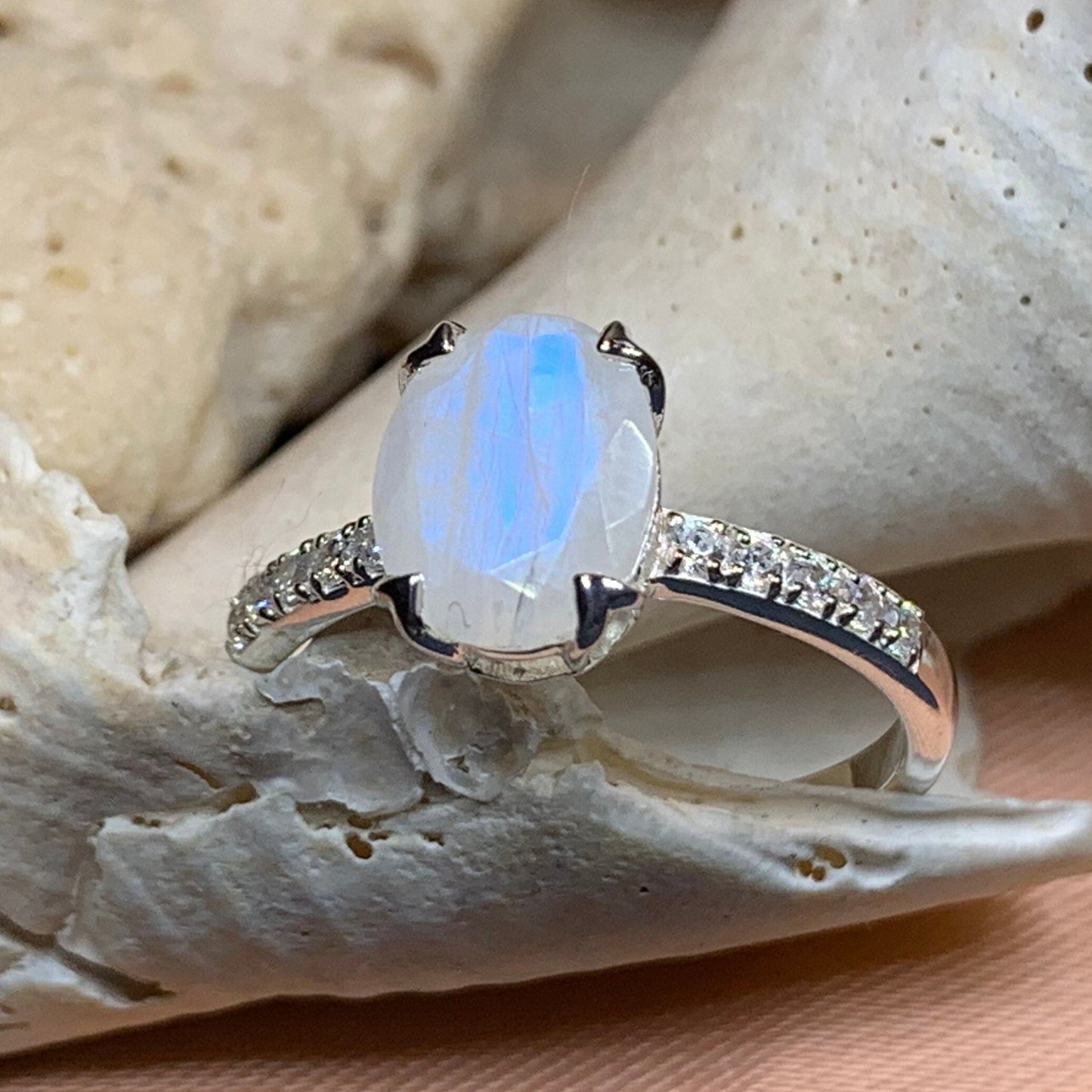 Emiliana Moonstone Promise Ring