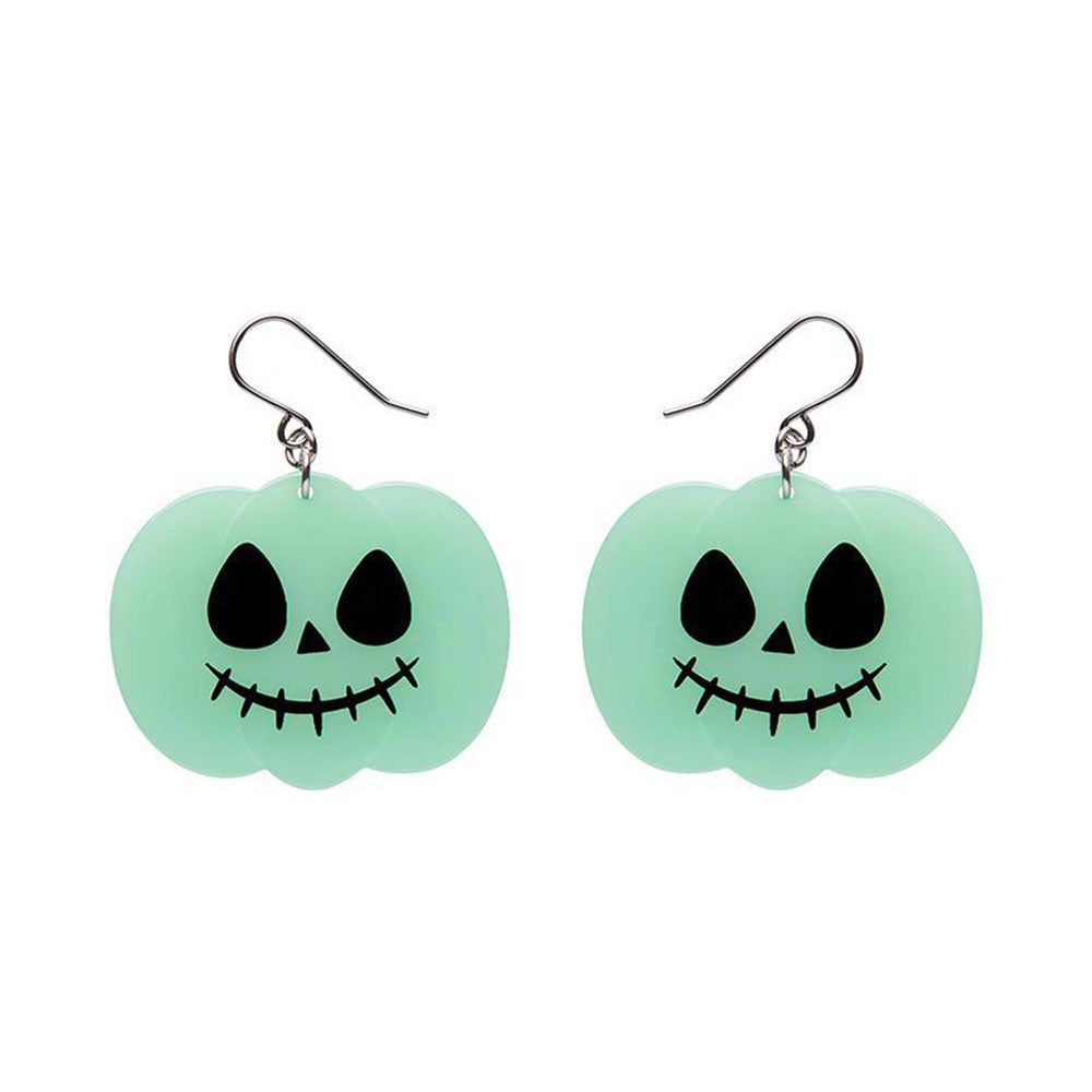 Jack O Lantern Drop Earrings - Glow in the Dark by Erstwilder