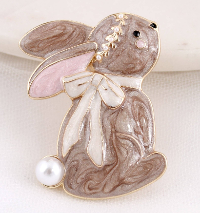 Enamel and Pearl Easter Rabbit Bundle