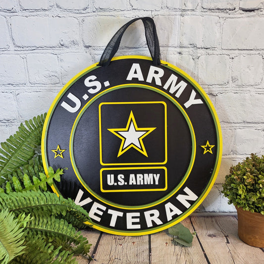 Army Veteran Door Hanger