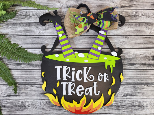 Witches Cauldron Door Hanger