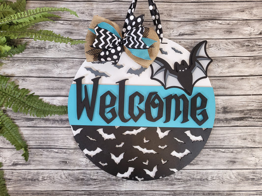 Welcome Bats Door Hanger