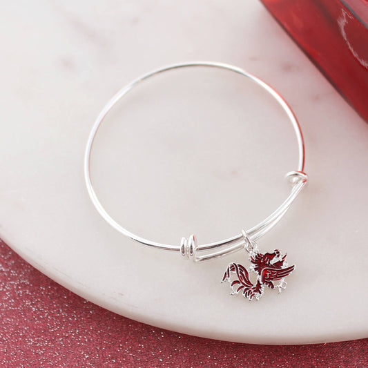 South Carolina Enamel Logo Wire Bracelet, Officially Licensed