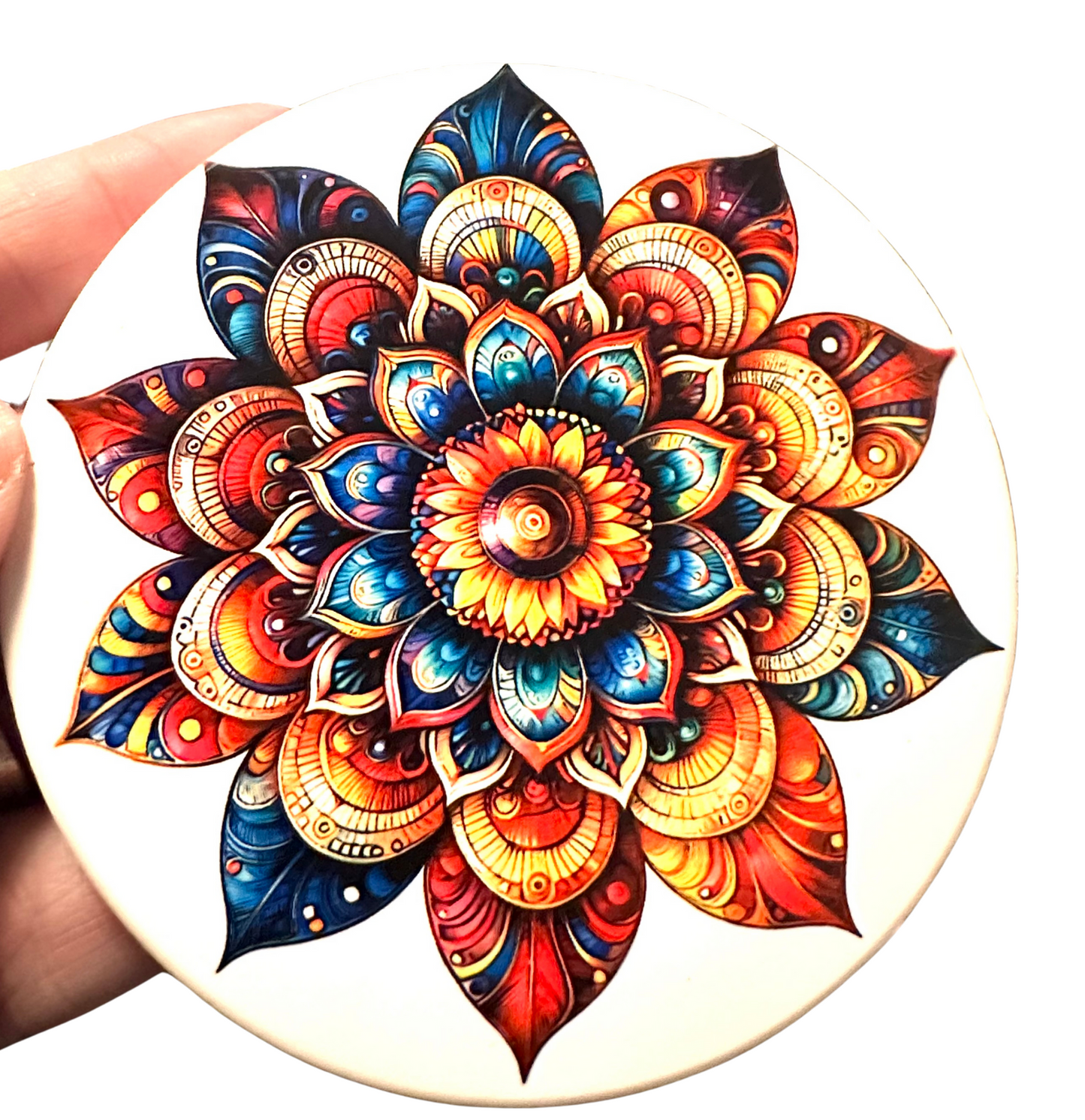Mandala Burst Coaster Set