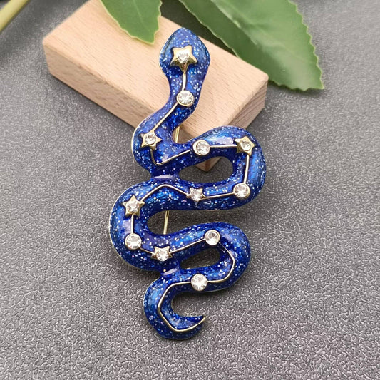 Celestial Serpent Enamel Pin