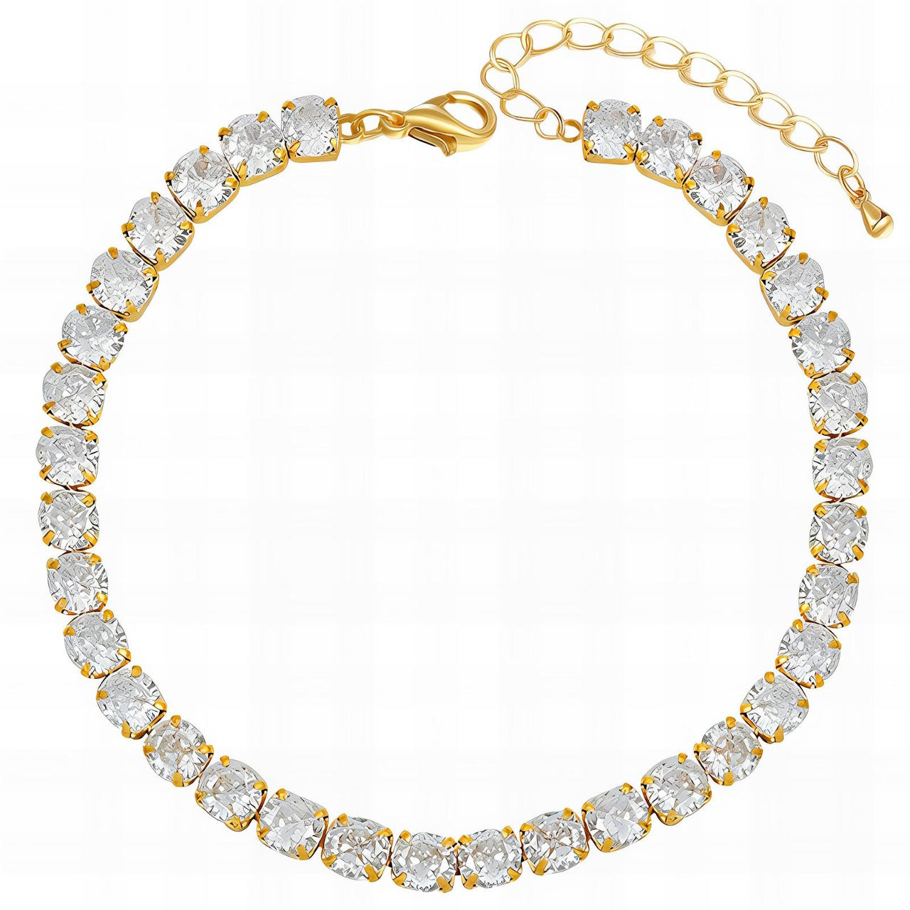 18K gold plated Stainless steel Tennis bracelet