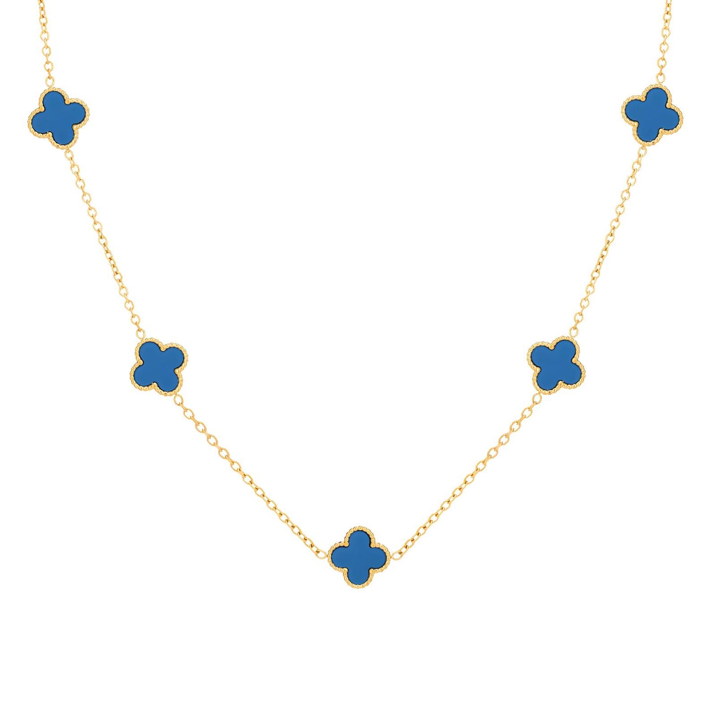 Golden Clovers Luxe Necklace