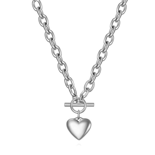 Stainless steel  Heart necklace