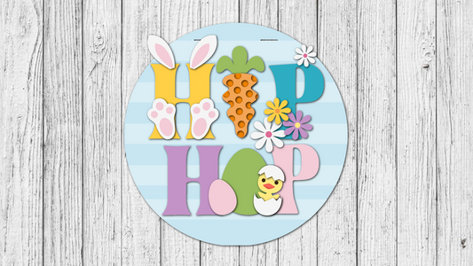 Hip Hop Easter Door Hanger