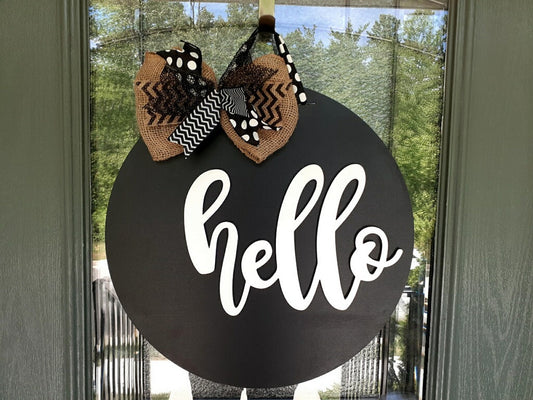 Hello Door Hanger