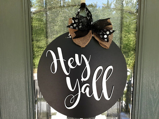 Hey Y'all Door Hanger