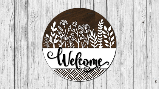Welcome Interchangeable Top and Bottom Door Hanger