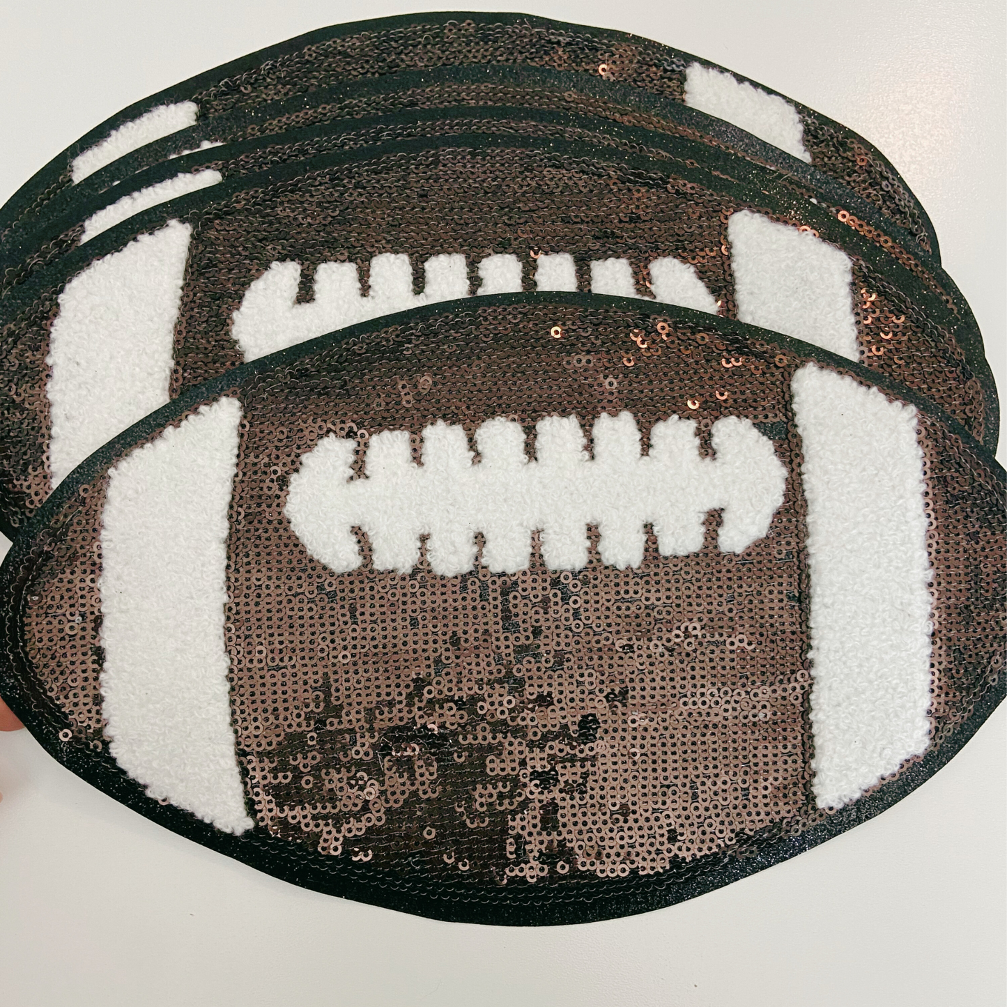 10" Football - SEQUIN Patch