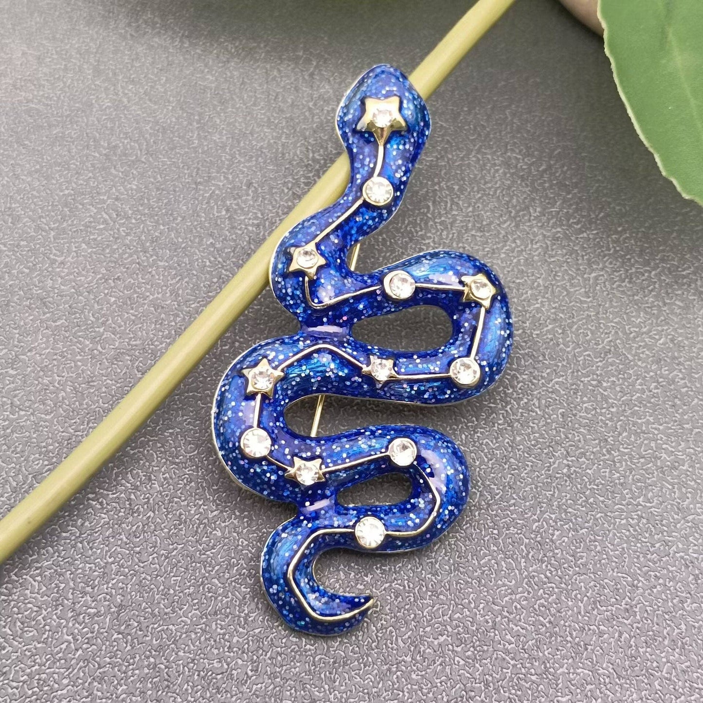 Celestial Serpent Enamel Pin