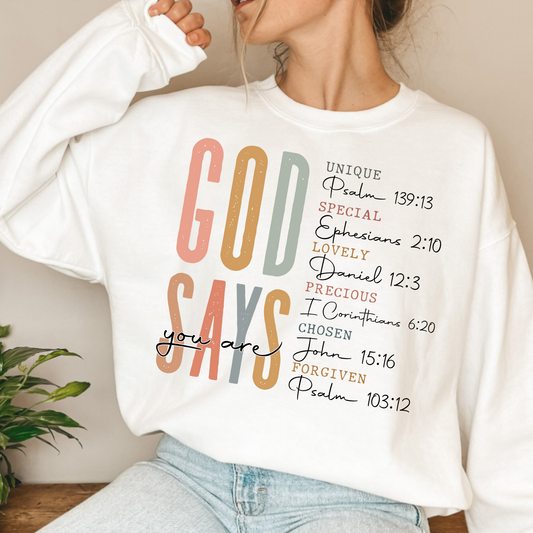 God Says You Are - Clear Film Transfer