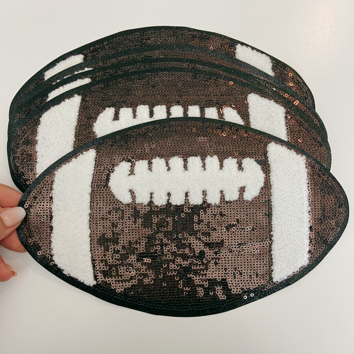 10" Football - SEQUIN Patch
