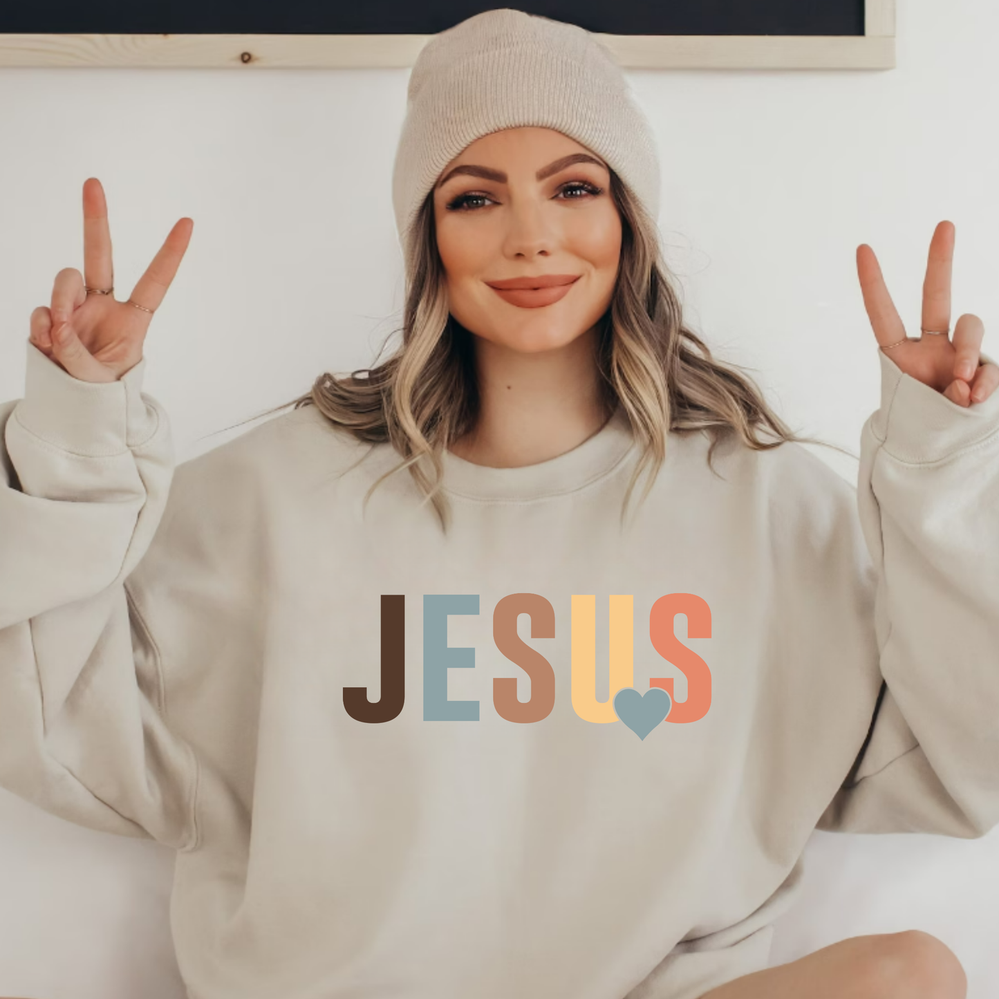 12" JESUS - Clear Film Transfer