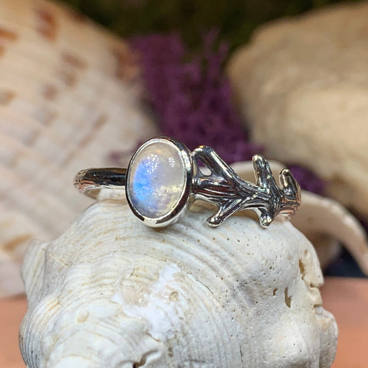 Ancient Forest Moonstone Ring